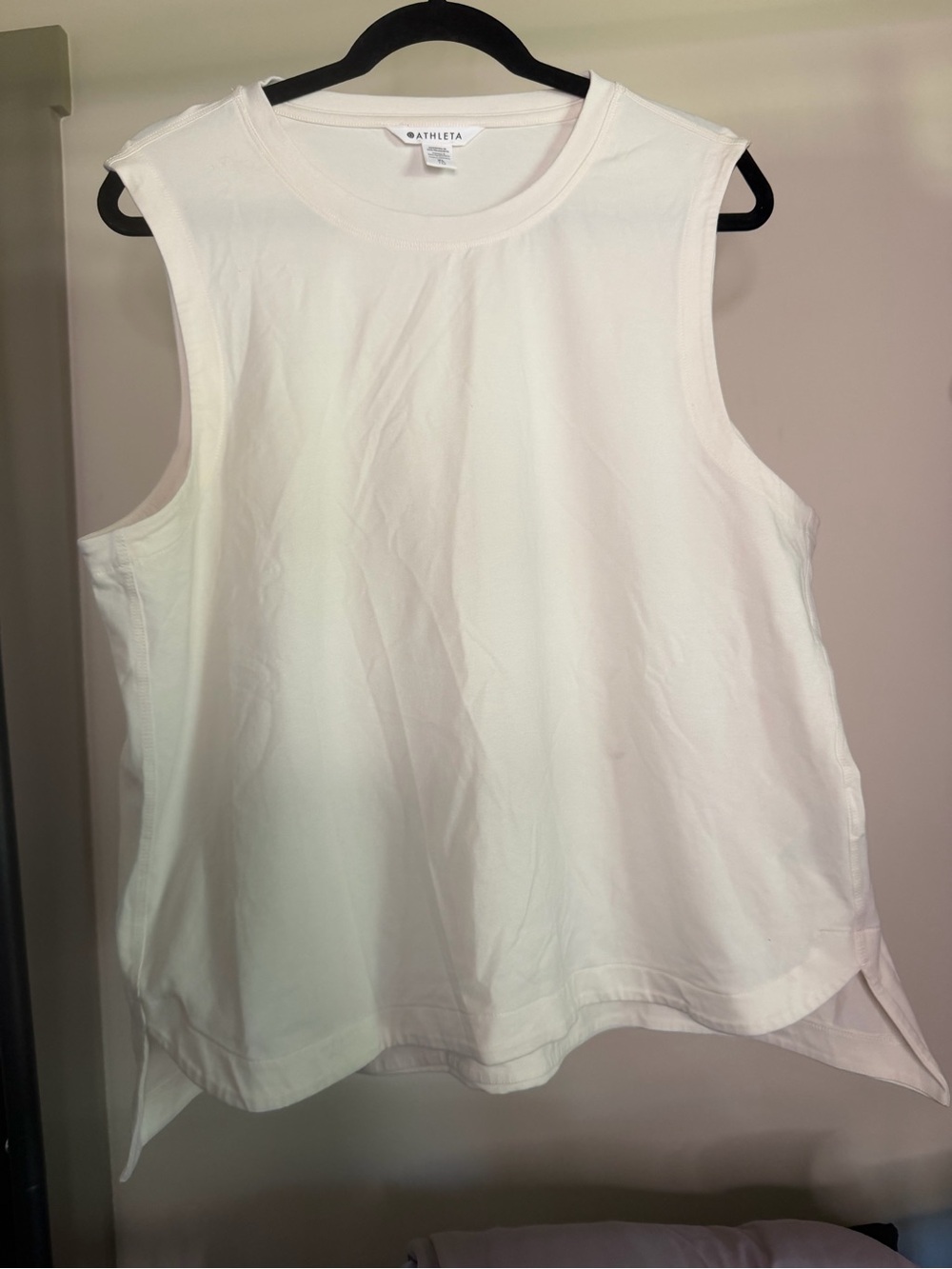Athleta Clean White Muscle Tee Tank #18